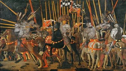 Die Schlacht von San Romano im Jahr 1432, ca. 1456